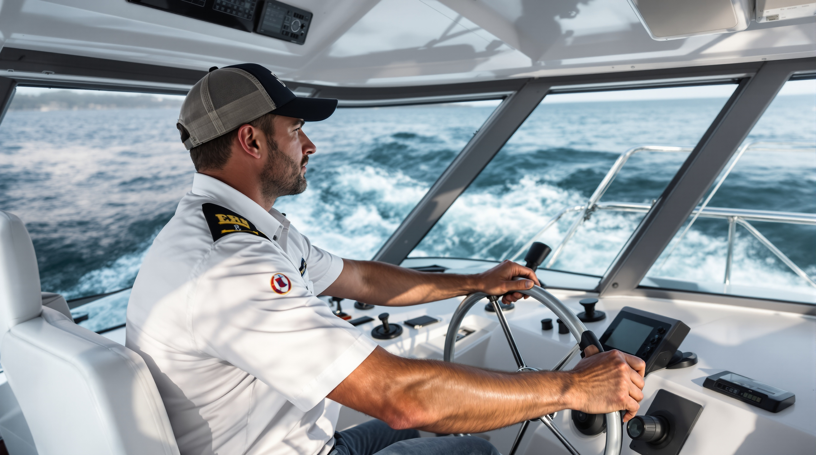 Intérieur d'un yacht de luxe en Méditerranée